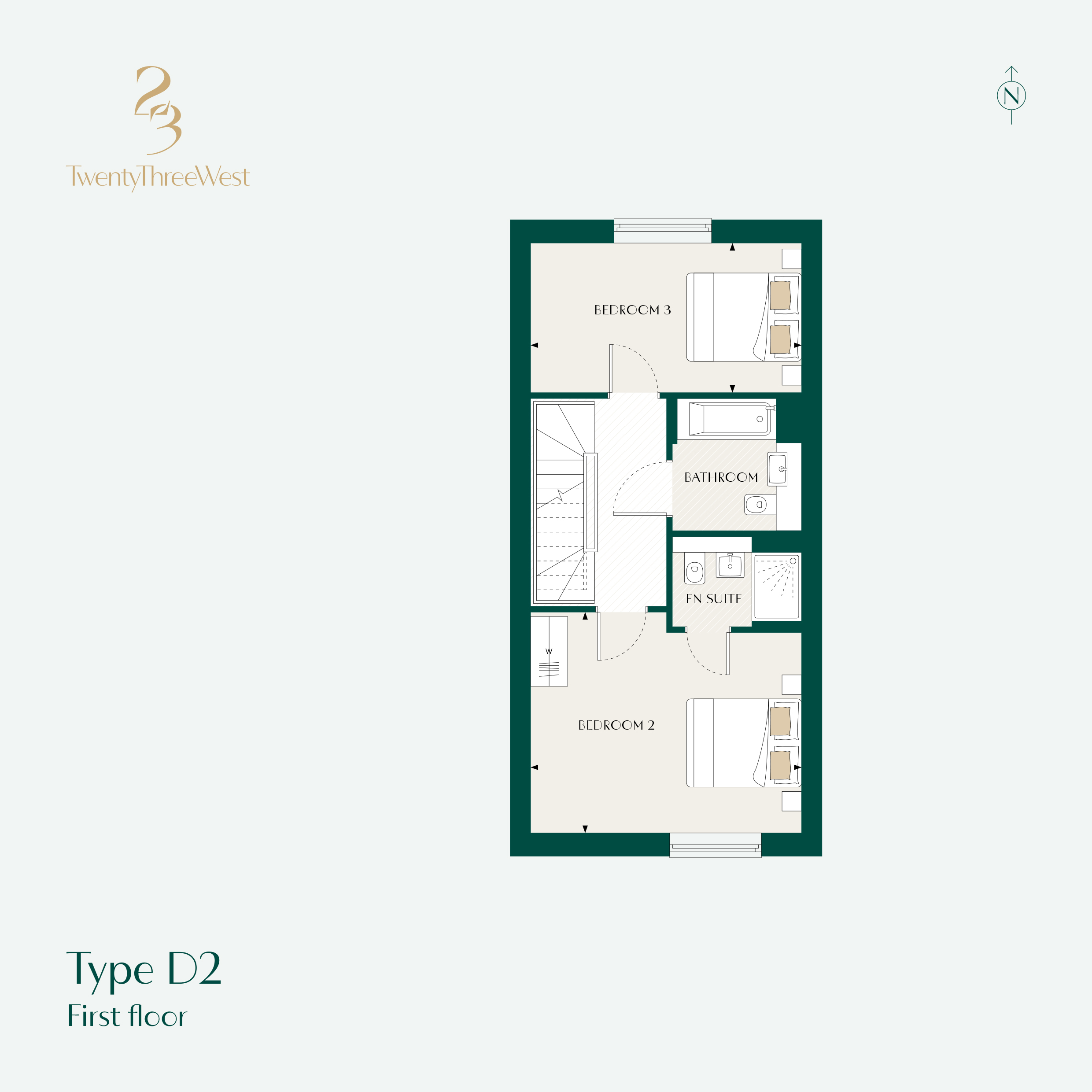 Floorplan for H.0.20 at TwentyThreeWest